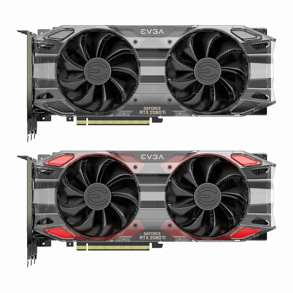 (image for) EVGA GeForce RTX 2070/2080 Ti Official Red/Black Dual Fan Trim Kit Accessory